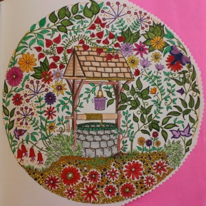 Wishing Well from Secret Garden Coloring Book